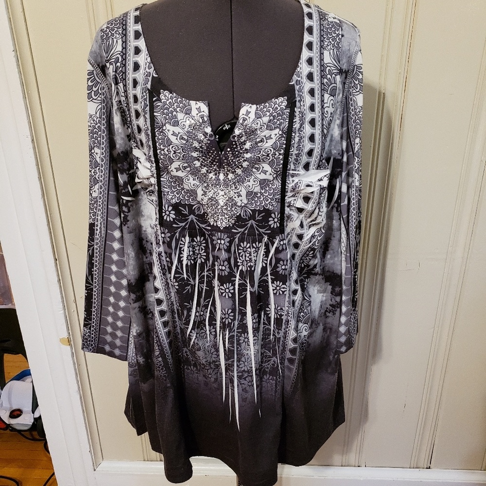One World Top with Bling